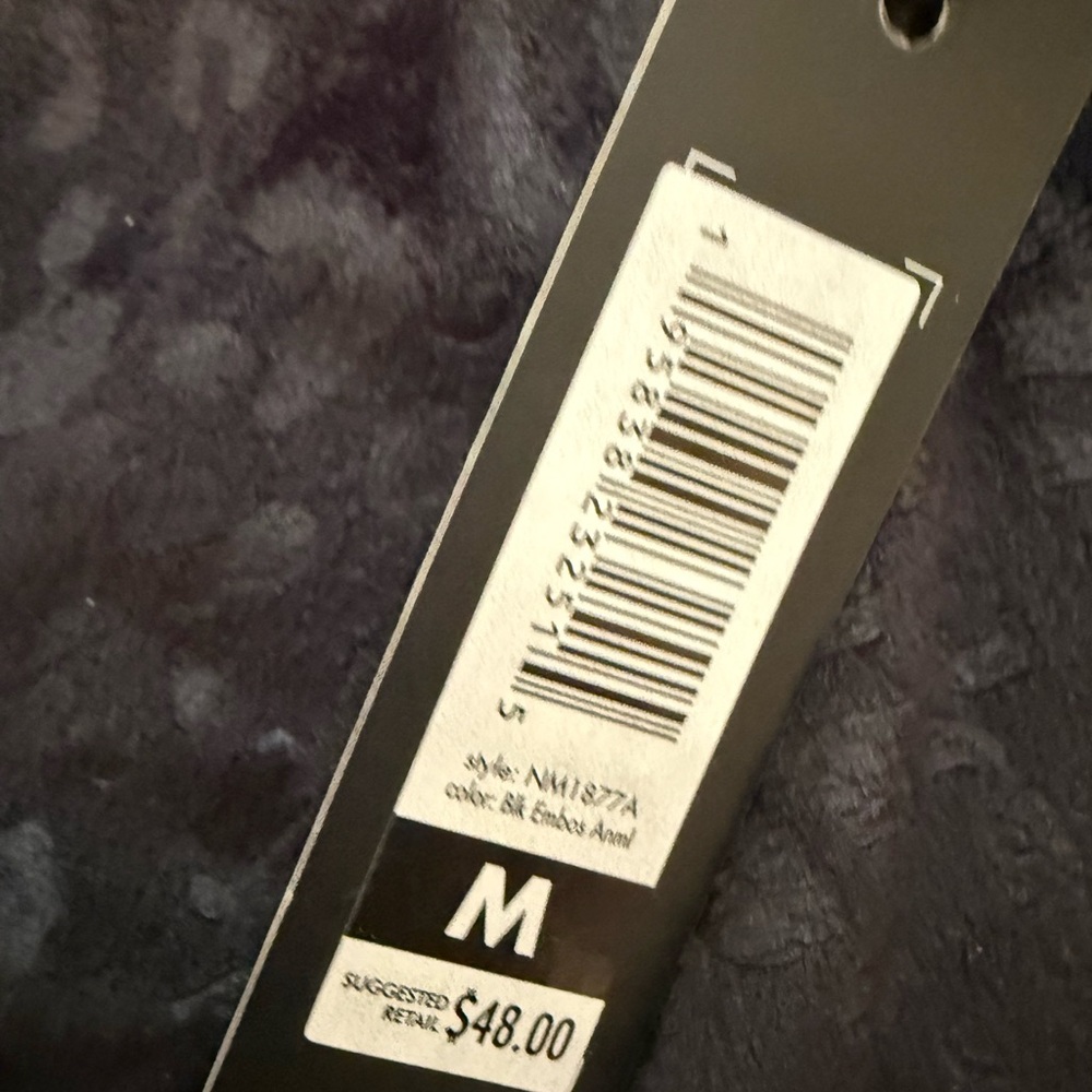 BNWT Nicole Miller Black Animal Print Lounge Wear/ Pajama Set. Size Medium - Picture 5 of 8